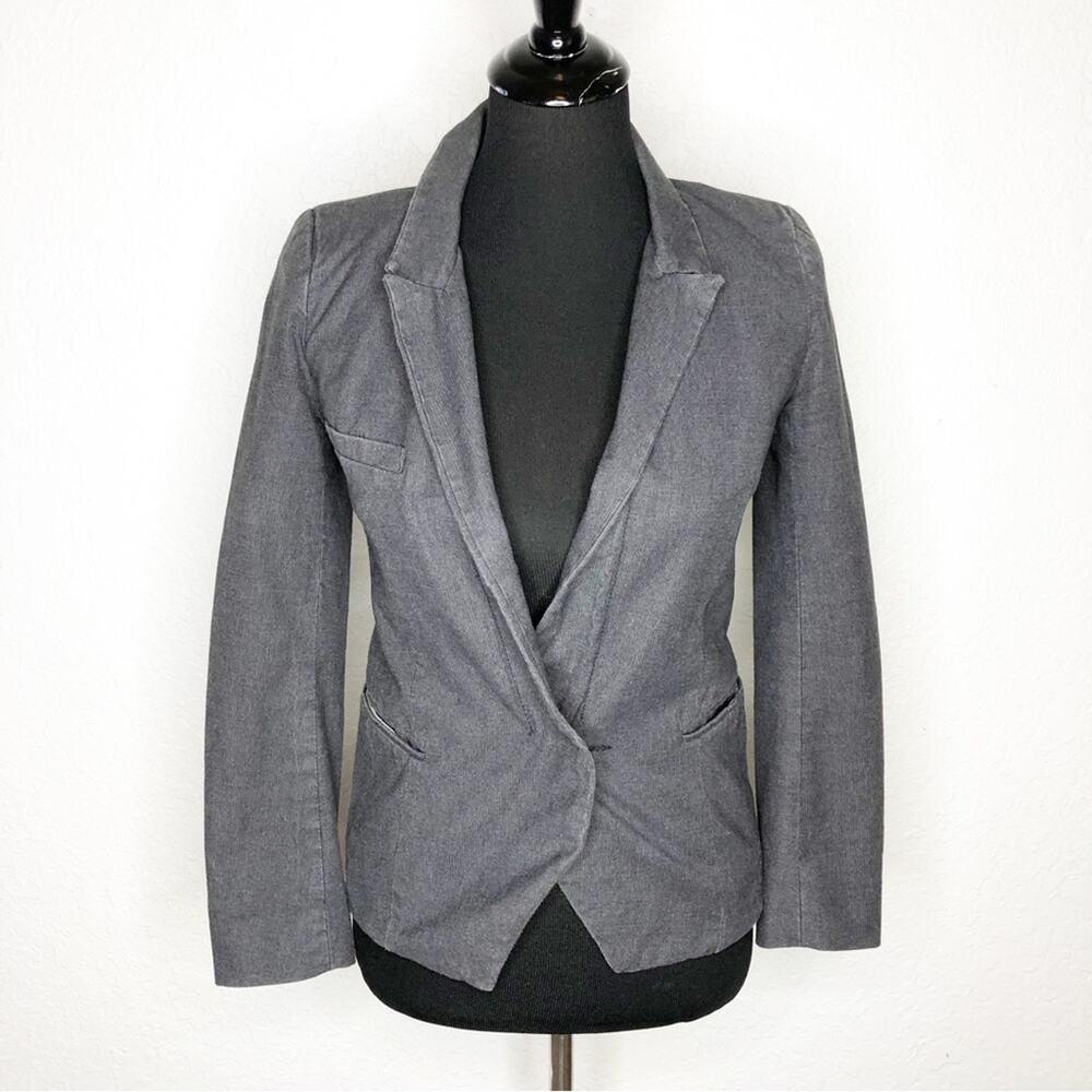 Etoile Isabel Marant gray washed button front blazer